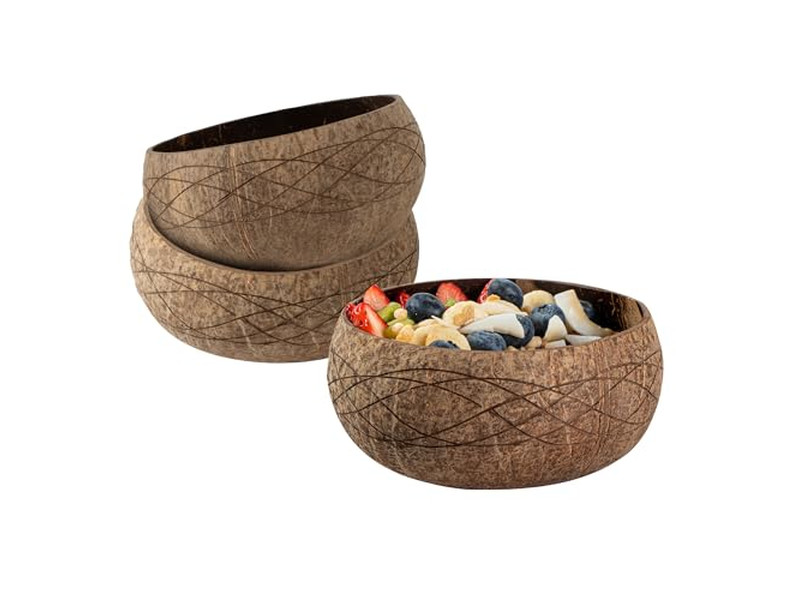 Tigela de Madeira de 12 Polegadas Tigelas de Acácia Produtos de Plástico Rattan Madeira de Manga