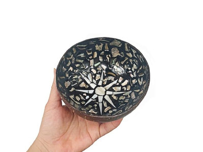 Tigela de Coco Decoração de Festa Conjunto Ecológico 36 Sem Balanço Todo Natural