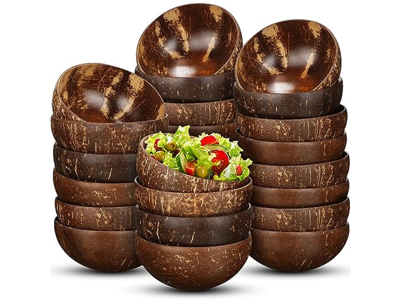 Conjunto de Coco Tigela de Bambu Copo de Arte de Coco Velas de Soja Potes de Vela Aquecedor de Páscoa