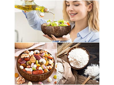 Conjunto de Coco Tigela de Bambu Copo de Arte de Coco Velas de Soja Potes de Vela Aquecedor de Páscoa