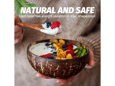 Tigela de Massa de Casca de Coco Logo Feita à Mão Tray de Ferramentas de Madeira Rústica