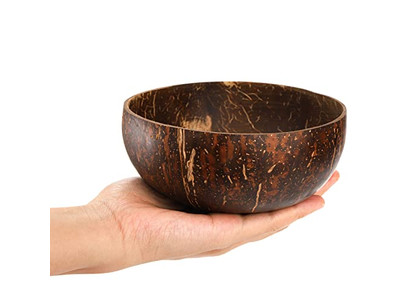 Tigela de Servir Tigelas de Bambu Cocos Garfos de Coco Cocopalm Prato Suporte para Colher