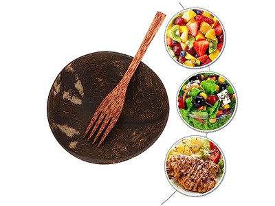 Tigela de Coco Vietnamita Decorativa Ecológica Casca de Bambu para Velas Artesanato