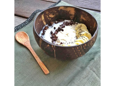 Tigela de Massa Oval de 20 Polegadas Personalizada Tigelas de Coco com Fundo Plano Logo Personalizado