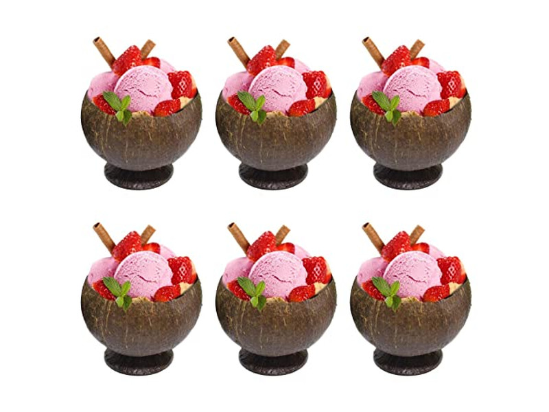 Tigela de Madeira de 20 Polegadas Massa Crescendo Rattan Branco Natural Pequena