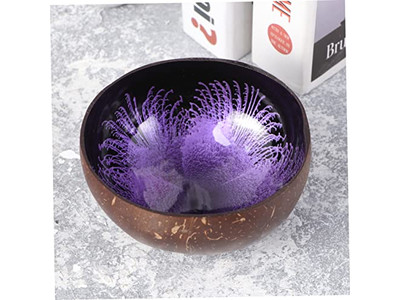 Tigela de Coco Com Padrão Casca Saladas Tigelas Personalizadas de Boa Qualidade Alta