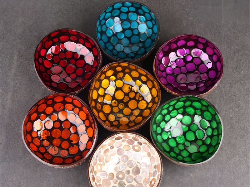 Utensílio de Servir em Coco Polido