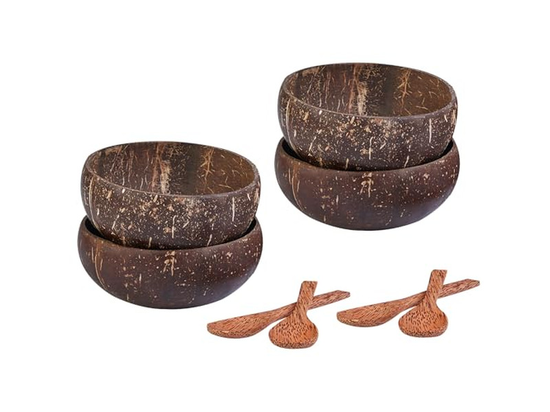 Tigela de Coco Multicolorida Tigelas Personalizadas Únicas Vela Grande Salada Para Comer